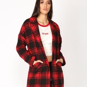 sold Fashion Nova Plaid Jacket